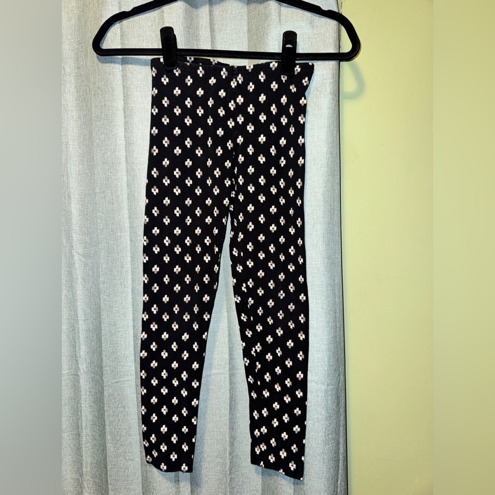 Black and gray Patterned Leggings